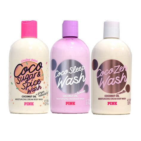 Victorias Secret Pink Coco Body Wash Cream Shower Gel Bath Coconut 12