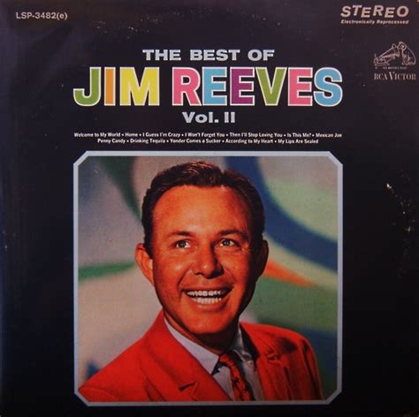 The Best Of Jim Reeves Vol Ii De Jim Reeves 1966 33t Rca Victor