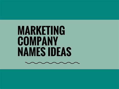 680 Marketing Company Name Ideas Suggestions And Domain Ideas Video