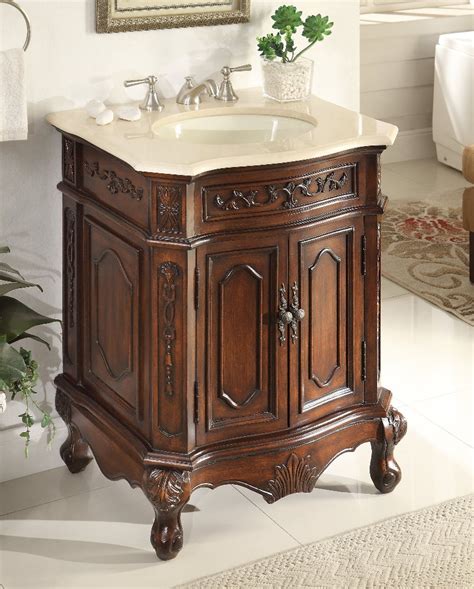 Powder room vanity 013 burrows cabinets central texas. 27" Powder room Spencer Bathroom Vanity HF3305M-TK-27