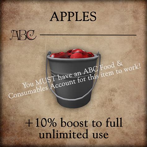 Second Life Marketplace Abc Apples 1 Pack
