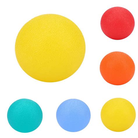 Silicone Stress Grip Ball Hand Therapy Exercise Relief Strengthener Shopee Singapore