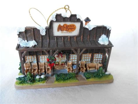 Cracker barrel christmas themed soup tureen features a plaid design with a cardinal winter theme with holly and berries and pine cones no chips or cracks does have age crazing,mostly on inside. Cracker Barrel Old Country Store Christmas Tree Ornament ...