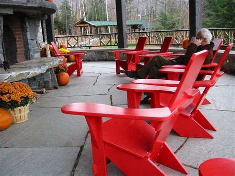 westport chairs at lake placid lodge classic outdoor furniture red adirondack chairs chair