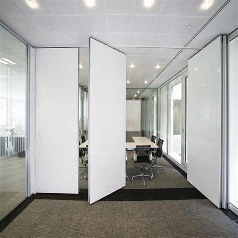 China foldable room divider on wheels diy interior wood partition wall wheel movable. Whiteboard | Movable walls, Office interior design ...