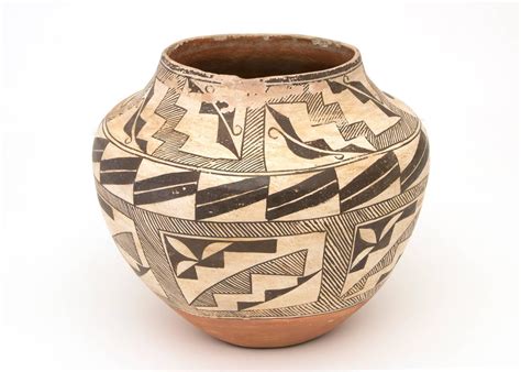 Antique Southwestern Native American Pottery Jar Acoma Pueblo 20th Century For Sale At 1stdibs