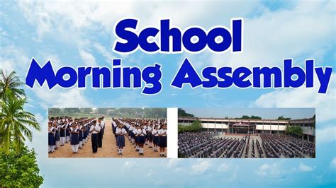 School Morning Assembly Program Cbse Content