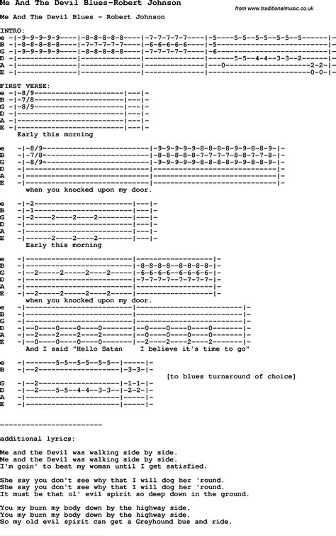 Blues Guitar Lesson For Me And The Devil Blues Robert Johnson With