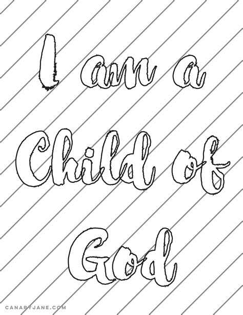 Im A Child Of God Coloring Pages