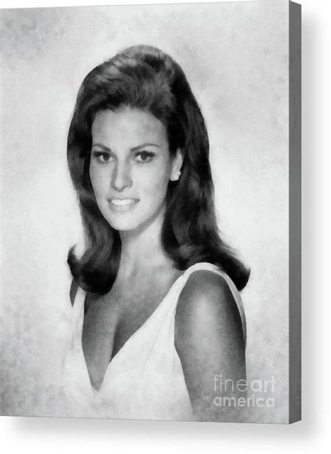 Raquel Welch Actress By Js Acrylic Print By Esoterica Art Agency