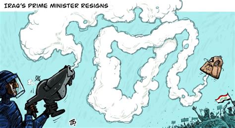 Iraqs Prime Minister Resigns Cartoon Movement