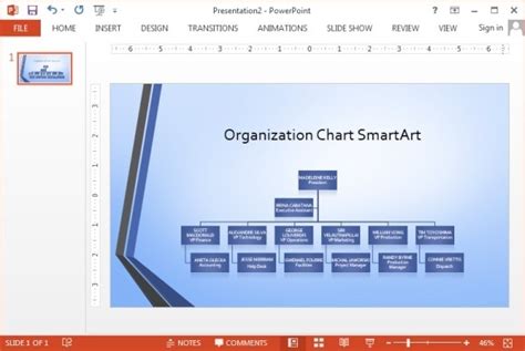 Organization Chart Powerpoint Organizational Structure Template Ppt