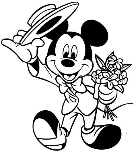 Detail Gambar Mickey Mouse Untuk Mewarnai Koleksi Nomer 9