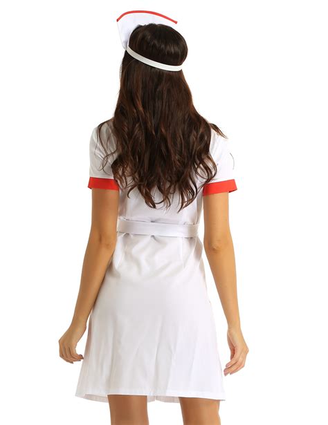 women sexy lingerie nurse uniform role play cosplay costumes short sleeve button down fancy