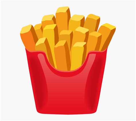 Cartoon French Fries Transparent Background Pin The Clipart You Like