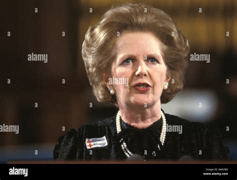 Former Prime Minister Margaret Thatcher Stock Photo Alamy
