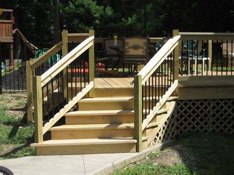 Angled Deck Stairs Red Hook Ny Patio Stairs Exterior Stairs Deck