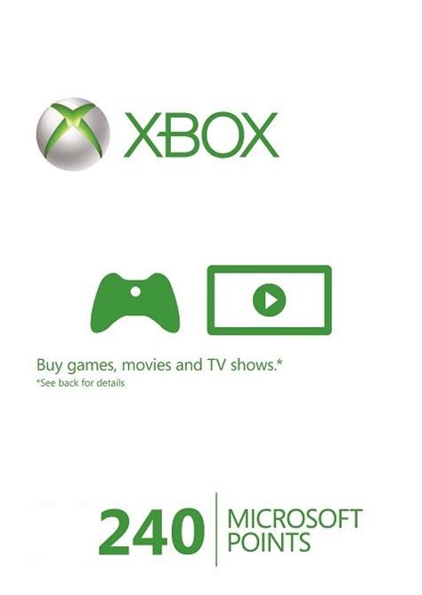 Buy Microsoft Xbox Live 240 Points Eu Xbox Live