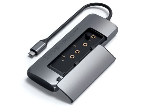 Satechi USB C Hybrid Multiport Adapter Hub Met SSD