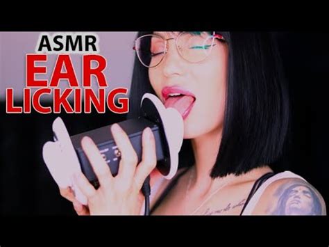 Asmr Ear Licking Intense Wet Mouth Sounds Breathing Close Up Nibbling