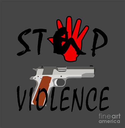 Stop Gun Violence Drawing Digital Art By Blondia Bert Fine Art America