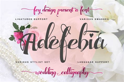 Every font is free to download! Adefebia Wedding Handwriting Font Free Download - LTHEME