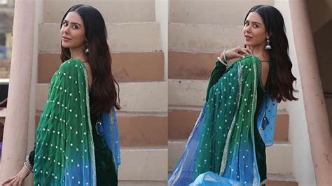 Sonam Bajwa Gives Majestic Vibes In A Green Velvet Salwar Suit See Here