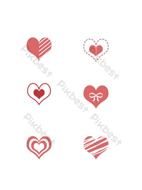 Vector Heart Shaped Png Images Psd Free Download Pikbest