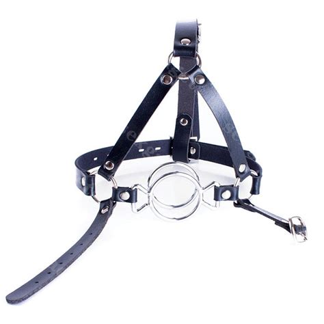 open mouth gag bdsm torture trainer head harness o ring gags oral sex device bondage gear