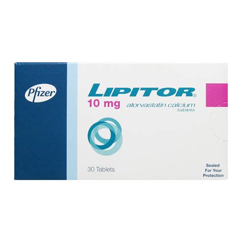 Pfizer Lipitor Atorvastatin 10mg 30 Tablets Qhs Pharmacy