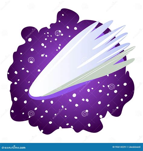 Cartoon Image Of Comet Stock Vector Illustration Of Atmosphere 95614229