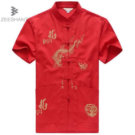 Big Discount Traditional Chinese Clothing For Men Short Sleeve Shirt