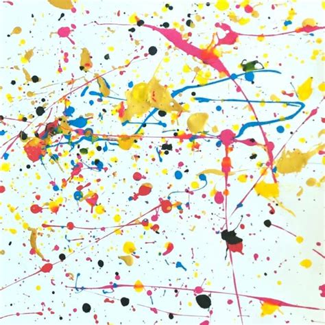 Splatter Painting With Kids Crazy Good Fun For All Ages Painting