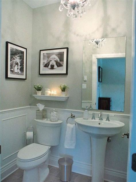 The idea is the same in a modern style powder room; Ideas That Nobody Told You About Small Powder Room 76 ...