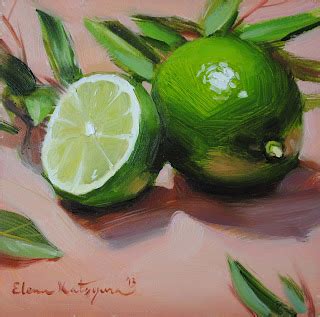Paintings By Elena Katsyura Limes And Leaves