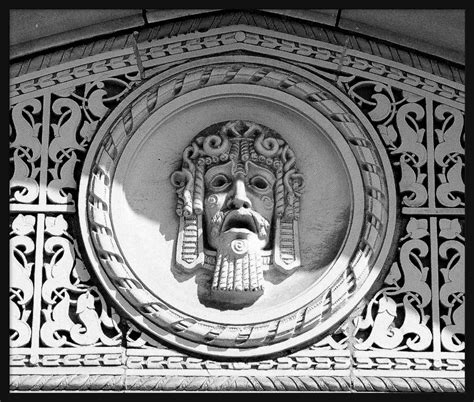Detail Architectural Sculpture Masonic Temple Detroit Mi