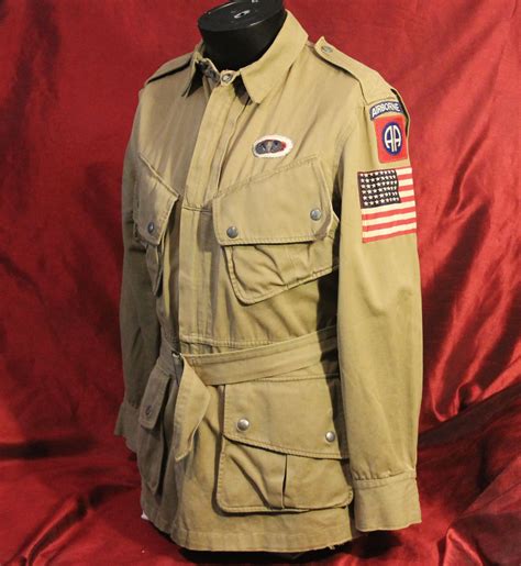 Authentic Wwii Us Army 82nd Airborne Paratrooper M 1942 Jacket Wwii