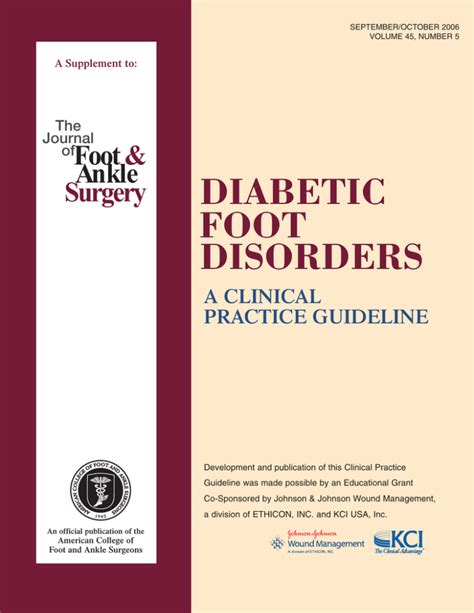 Diabetic Foot Disorders A Clinical Practice Guideline