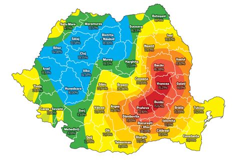 Totul la un click distanta, direct pe harta rutiera a romaniei. Harta Radioactivitatii Romania