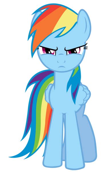 Angry Rainbow Dash Vector