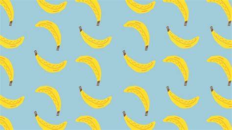 Blue And Yellow Bananas Wallpaper Templates By Canva