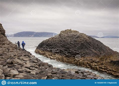 Rock Formations At Staffa Island In Scotland Editorial Image Image Of