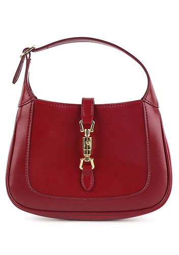 Daphne Leather Shoulder Bag Burgundy