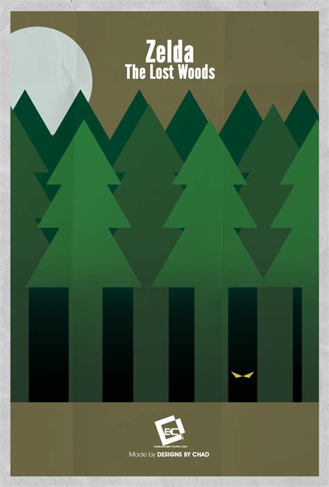 Zelda The Lost Woods Minimal Poster By Chadski51 On Deviantart