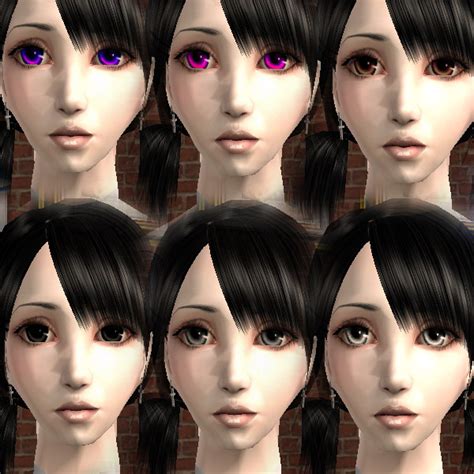 Sims 4 Cc Anime Eyes ~ Anime Style Eyes Multiple Colors By Hollena At