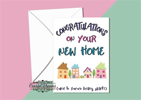 Funny New Home Card Congratulations On Your New Home And At Etsy