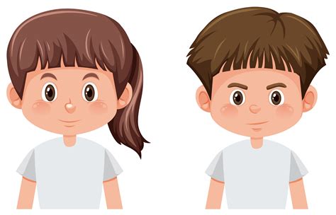 Conjunto De Personaje De Niño Y Niña Descargue Gráficos Y Vectores Gratis