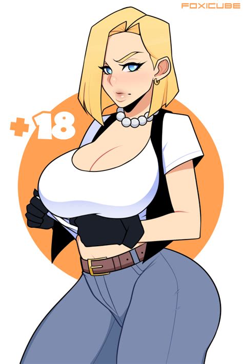 Rule 34 1girls Android 18 Blonde Hair Blue Eyes Cameltoe Cleavage