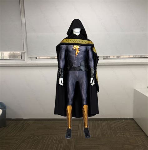 Superhero Black Adam Cosplay Costumes Full Set Halloween Etsy 日本