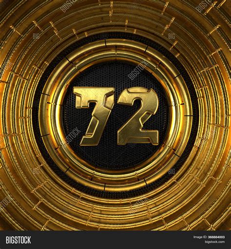 Gold Number 72 Number Image And Photo Free Trial Bigstock